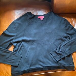 Lilly Pulitzer black 2% cashmere sweater xl